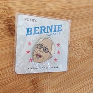Bernie Sanders Lapel Pin Progressive Feel the Bern A Join the Action Pin Sealed